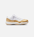 Air Jordan 11 Retro Low 母亲节女款休闲鞋 - 白/金属金/阀队金