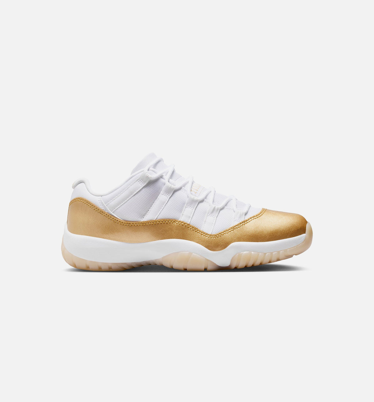 Air Jordan 11 Retro Low 母亲节女款休闲鞋 - 白/金属金/阀队金