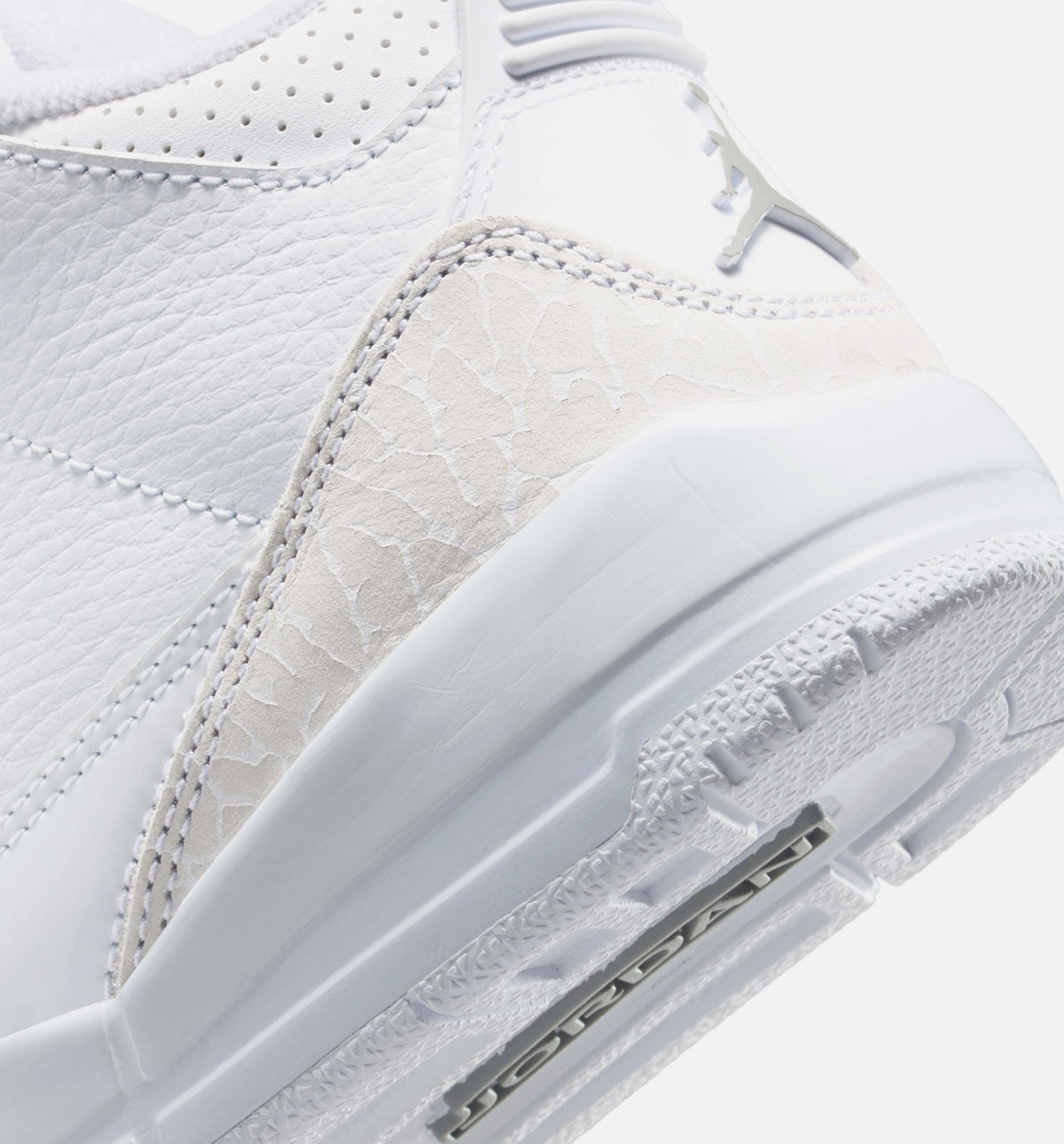 Air Jordan 3 Retro 白色金属銀学前款休闲鞋 - 白/金属銀