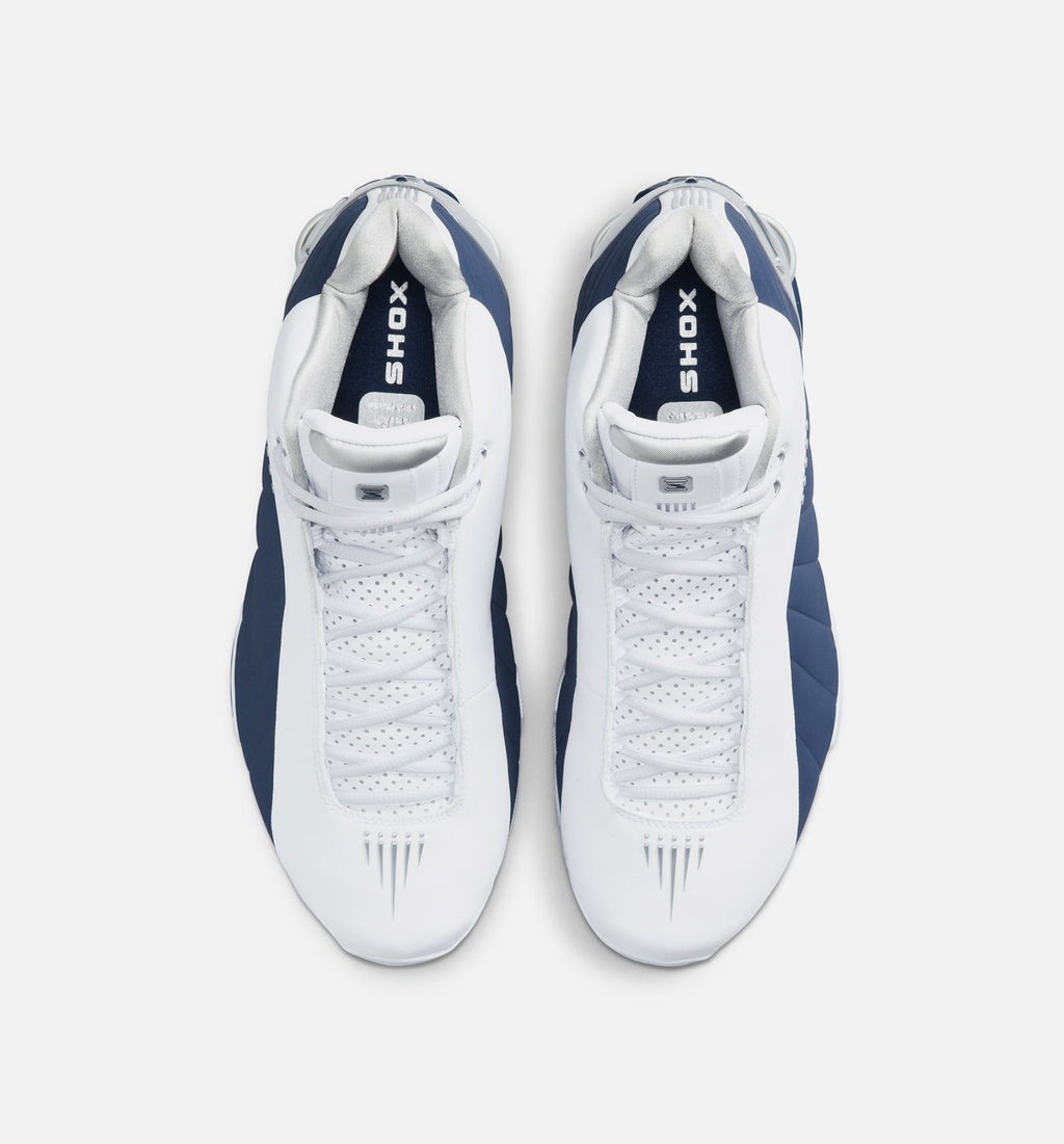 Shox BB4 Olympic 男款休闲鞋 - 白/午夜海军蓝/金属银
