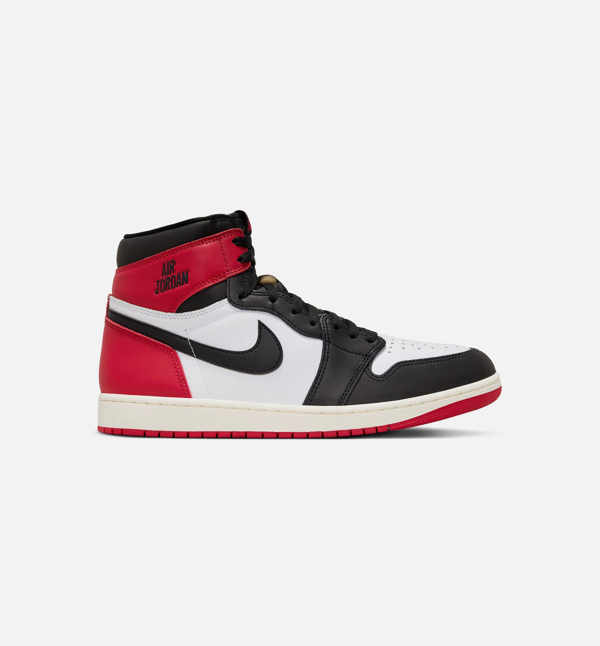 Air Jordan 1 Retro High OG 黑头男款休闲鞋 - 白/黑/大学红/帆白