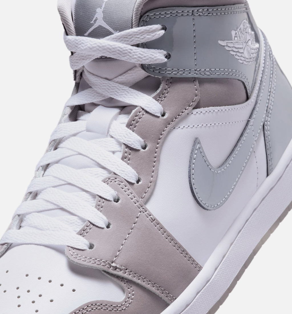Air Jordan 1 Mid SE 冷灰男款休闲鞋 - 冷灰/中灰