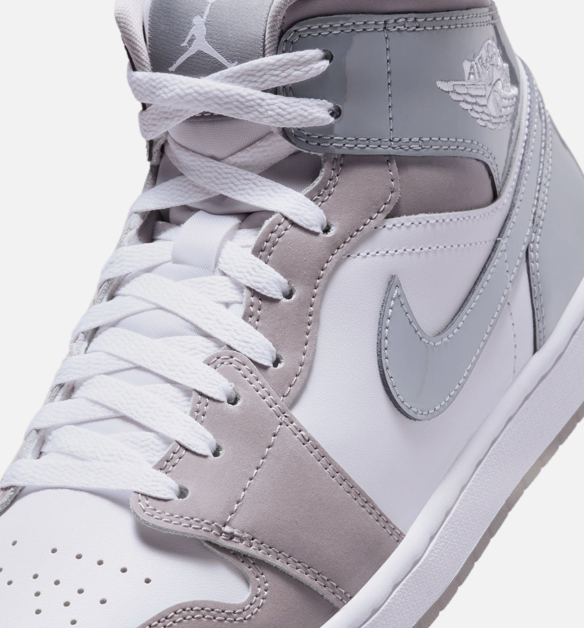 Air Jordan 1 Mid SE 冷灰男款休闲鞋 - 冷灰/中灰
