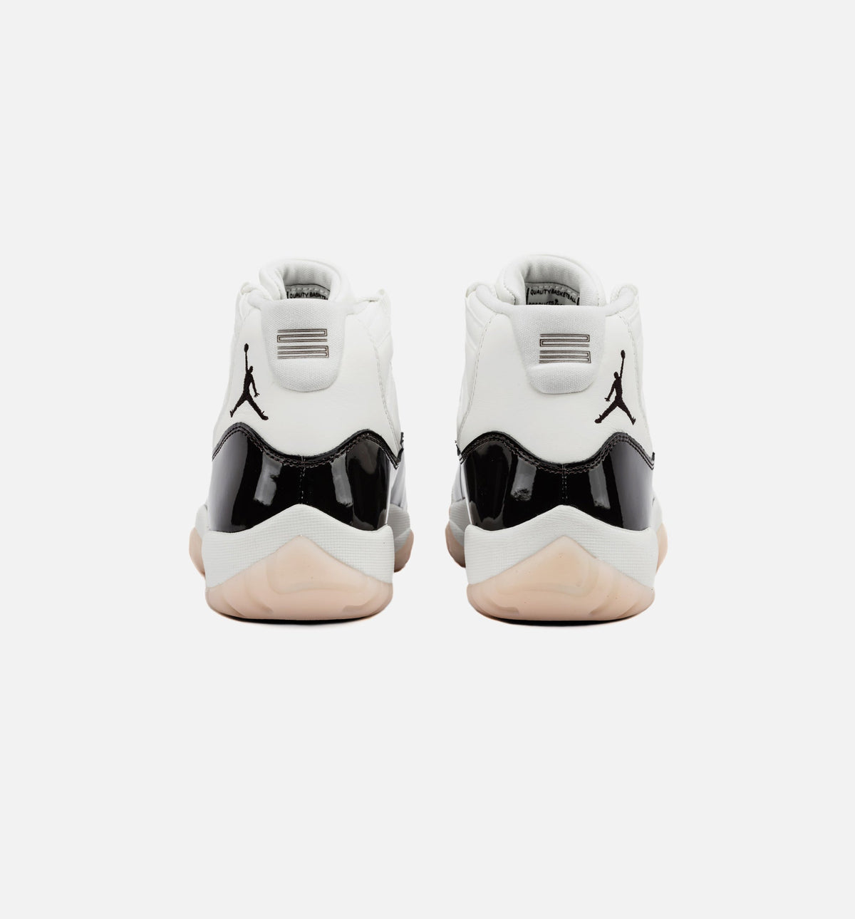 Air Jordan 11 Retro 那不勒斯女款休闲鞋 - 帆布白/丝绲棕/气层粉