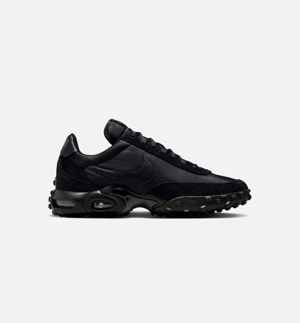 Air Max Waffle 黑色与铁灰男款休闲鞋 - 黑