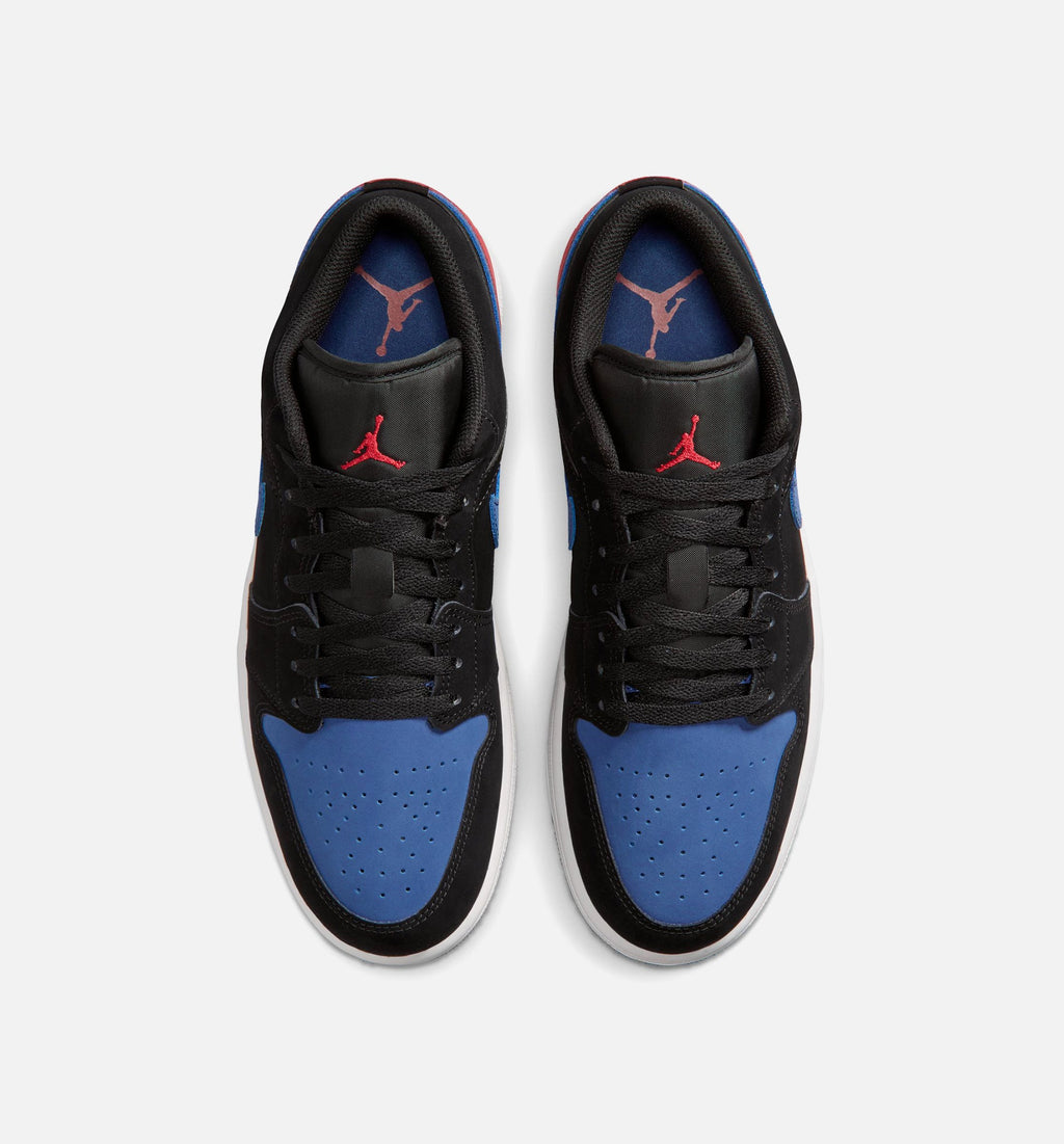 Air Jordan 1 Low 男款休闲鞋 - 黑/峰白/真蓝/大学红