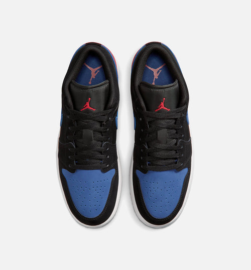 Air Jordan 1 Low 男款休闲鞋 - 黑/峰白/真蓝/大学红