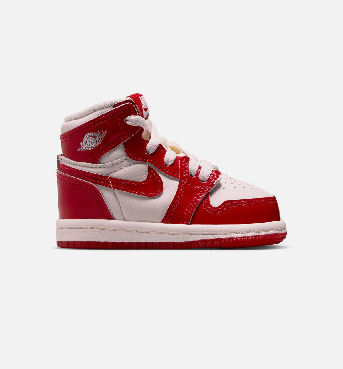 Air Jordan 1 Retro High OG 婴幼儿款休闲鞋 - 大学红/金属銀