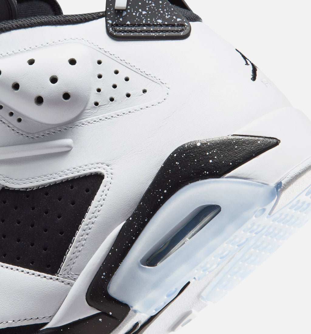 Air Jordan 6 Retro 黑白男款休闲鞋 - 黑/白