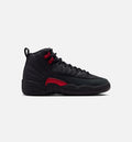 Air Jordan 12 Retro Bloodline 大童款休闲鞋 - 黑/学院红