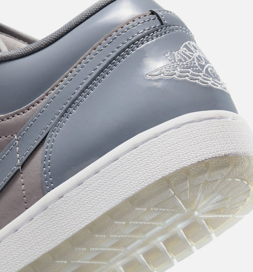 Air Jordan 1 Low Cool Grey 男款休闲鞋 - 中灰/白/冷灰