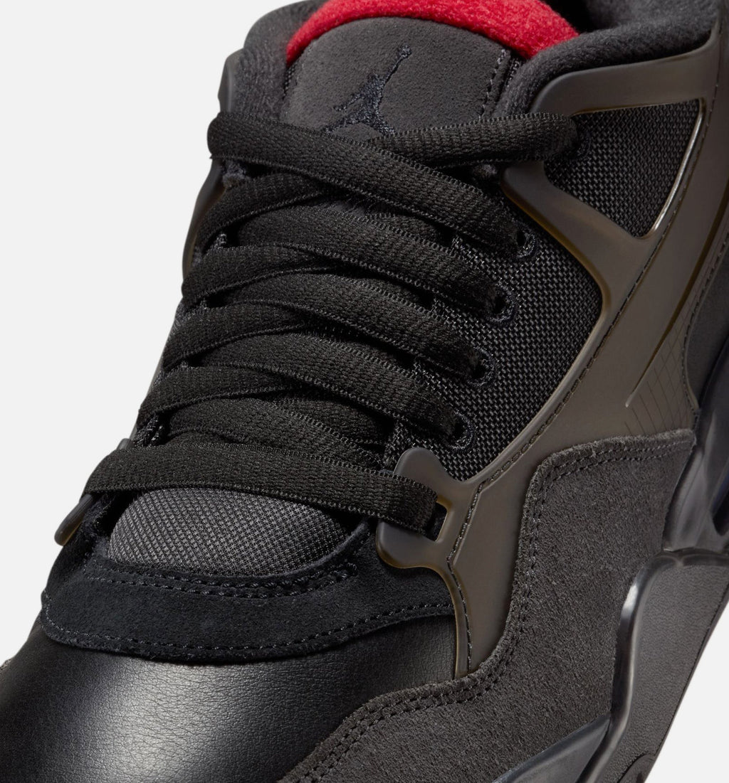 Air Jordan 4 RM Bred 男款休闲鞋 - 黑/红
