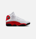 Air Jordan 13 Retro 白色与大学红男款休闲鞋 - 白/黑/纯红