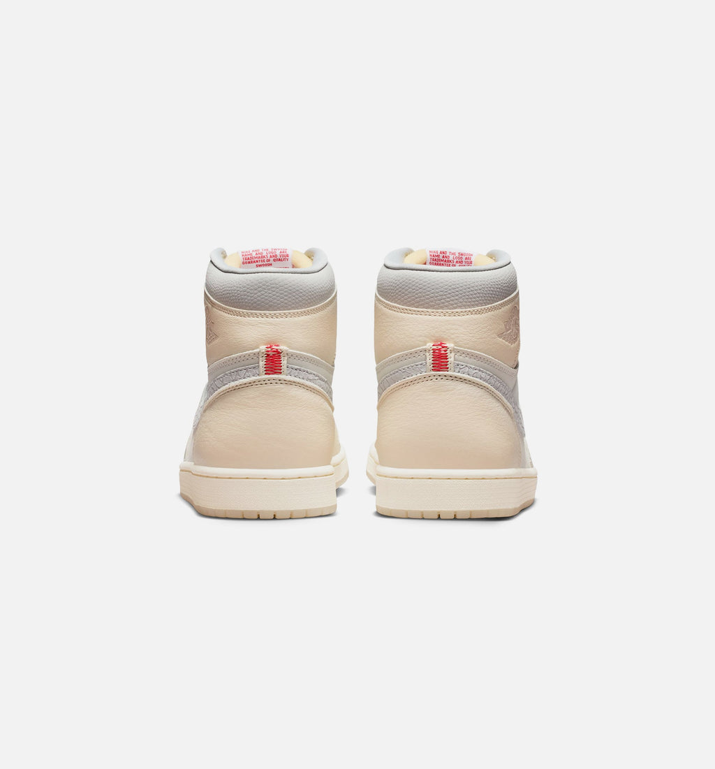 Air Jordan 1 Retro High OG 帆白男款休闲鞋 - 帆白/大学红/淡象牙/椰子奶白/幻影
