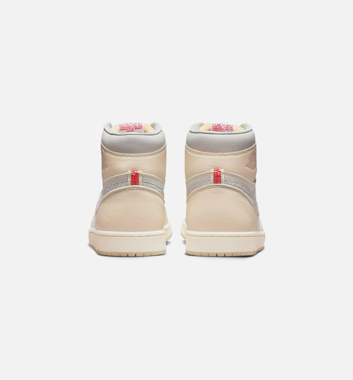 Air Jordan 1 Retro High OG 帆白男款休闲鞋 - 帆白/大学红/淡象牙/椰子奶白/幻影