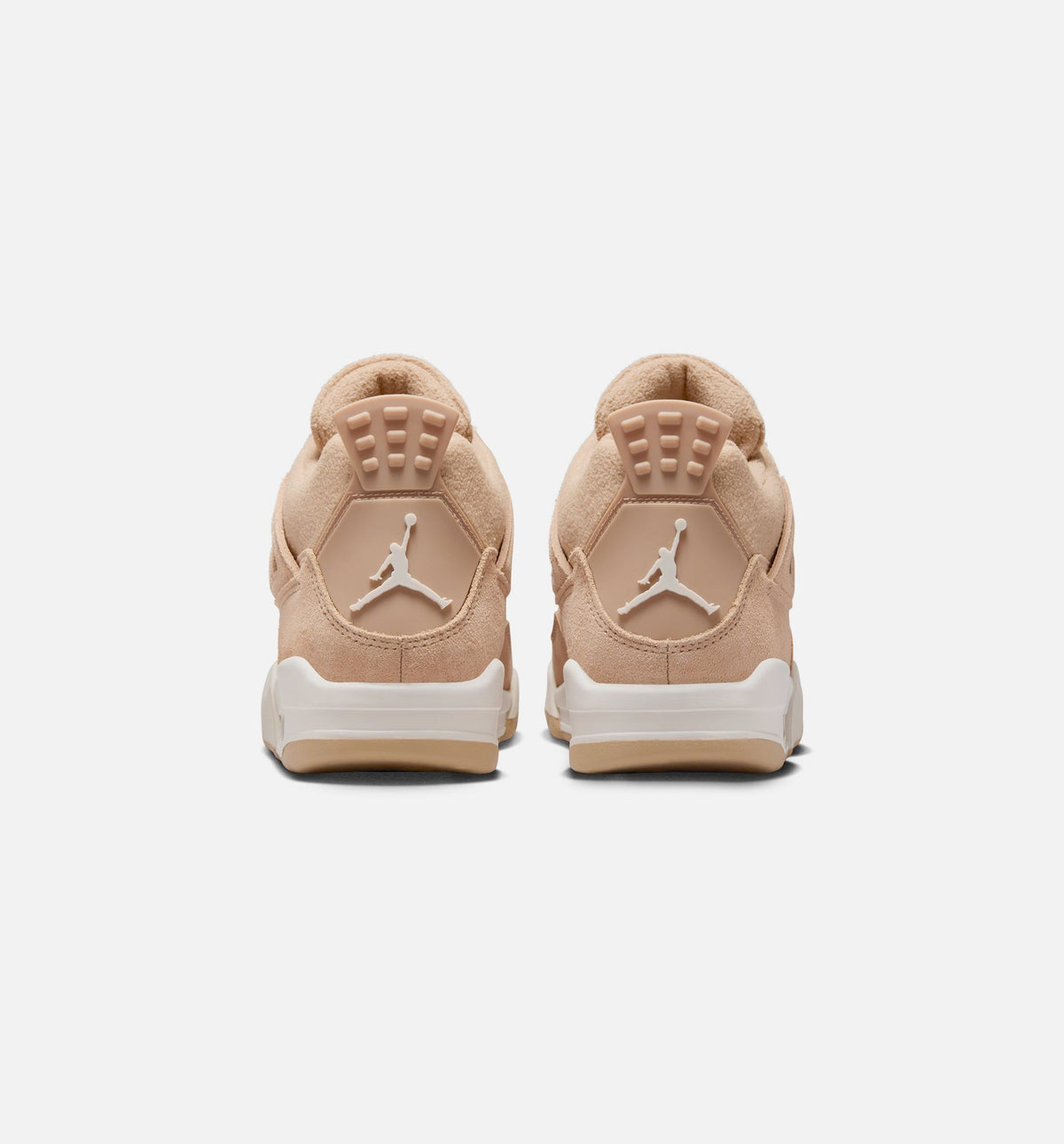 Air Jordan 4 Retro 舒适女孩女款休闲鞋 - 麤貽色/淡橡木色