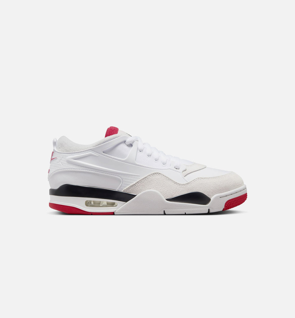 Air Jordan 4 RM 男款休闲鞋 - 白/黑/中性灰/学院红