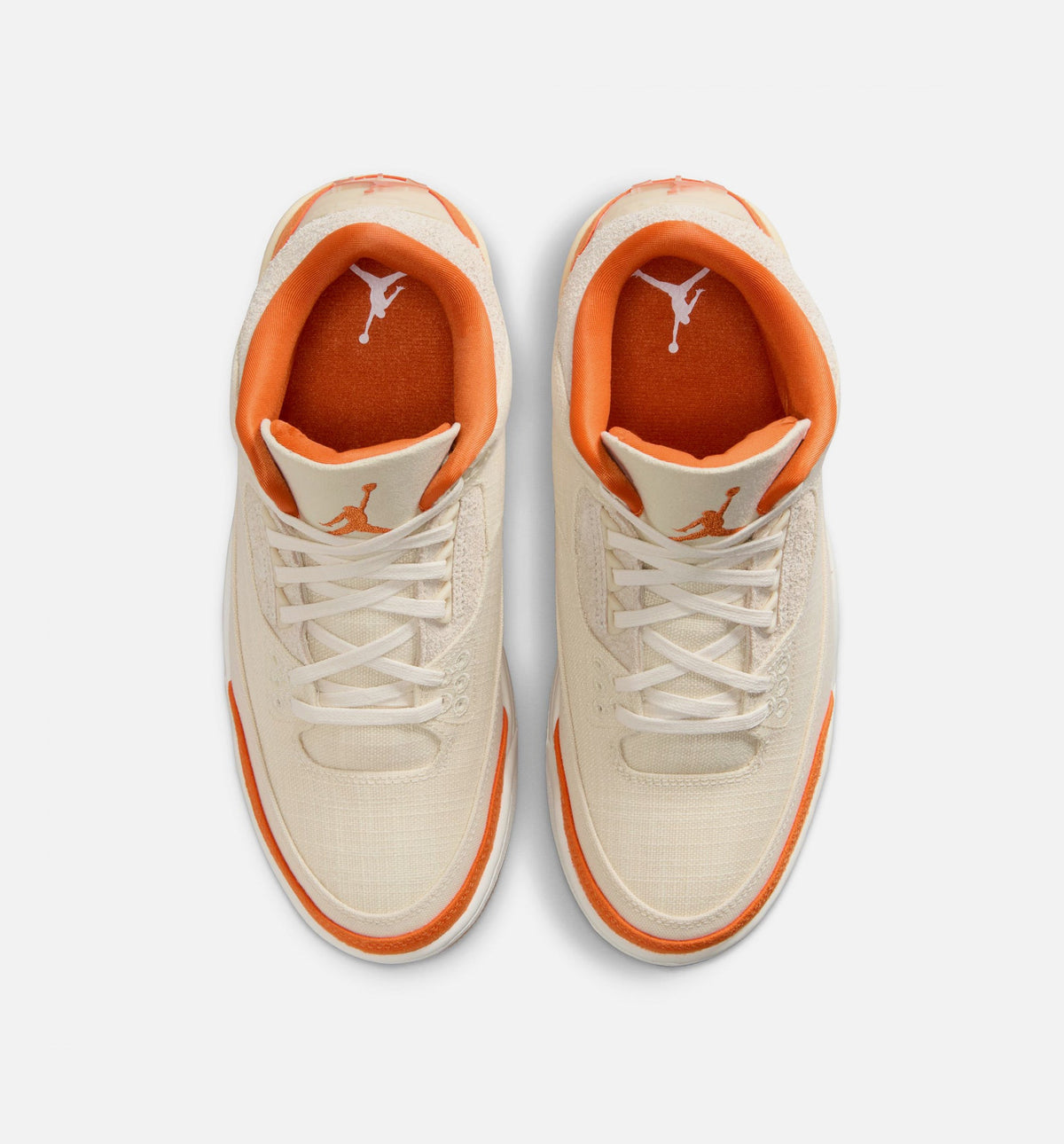 Air Jordan 3 Retro 海星女款休闲鞋 - 化石/海星橙/帆白