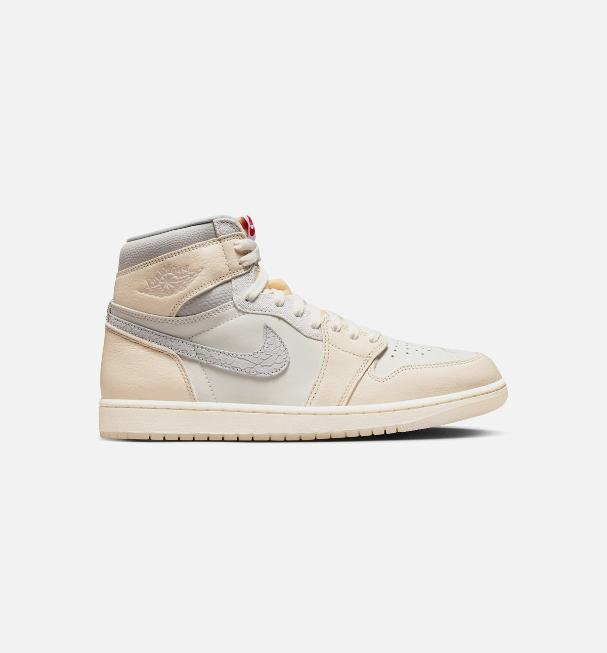 Air Jordan 1 Retro High OG 帆白男款休闲鞋 - 帆白/大学红/淡象牙/椰子奶白/幻影