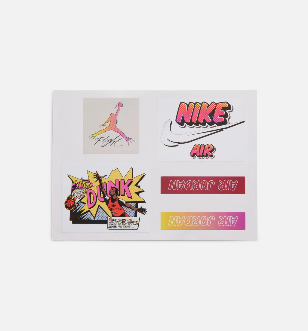 Air Jordan 4 Retro 漫画男款休闲鞋 - 迎面白/火焦粉/炙烂灰