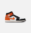 Air Jordan 1 Mid 男款休闲鞋 - 海星橙/白/帆白/黑