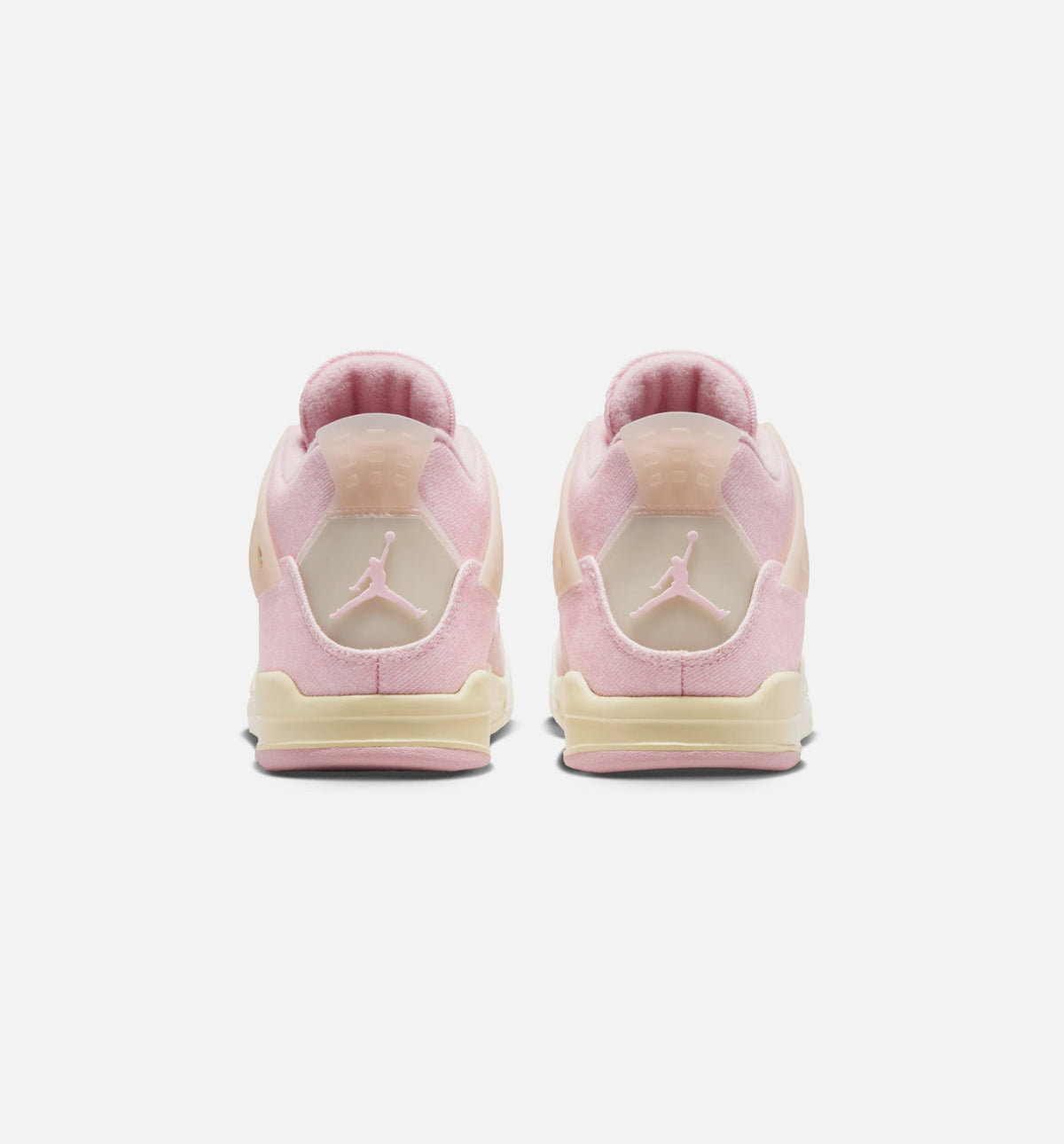 Air Jordan 4 Retro 粉珍珠与冒玄红学前款休闲鞋 - 珍珠粉/冒玄红/椰子奶