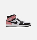 Air Jordan 1 Mid 男款休闲鞋 - 白/锈红/黑