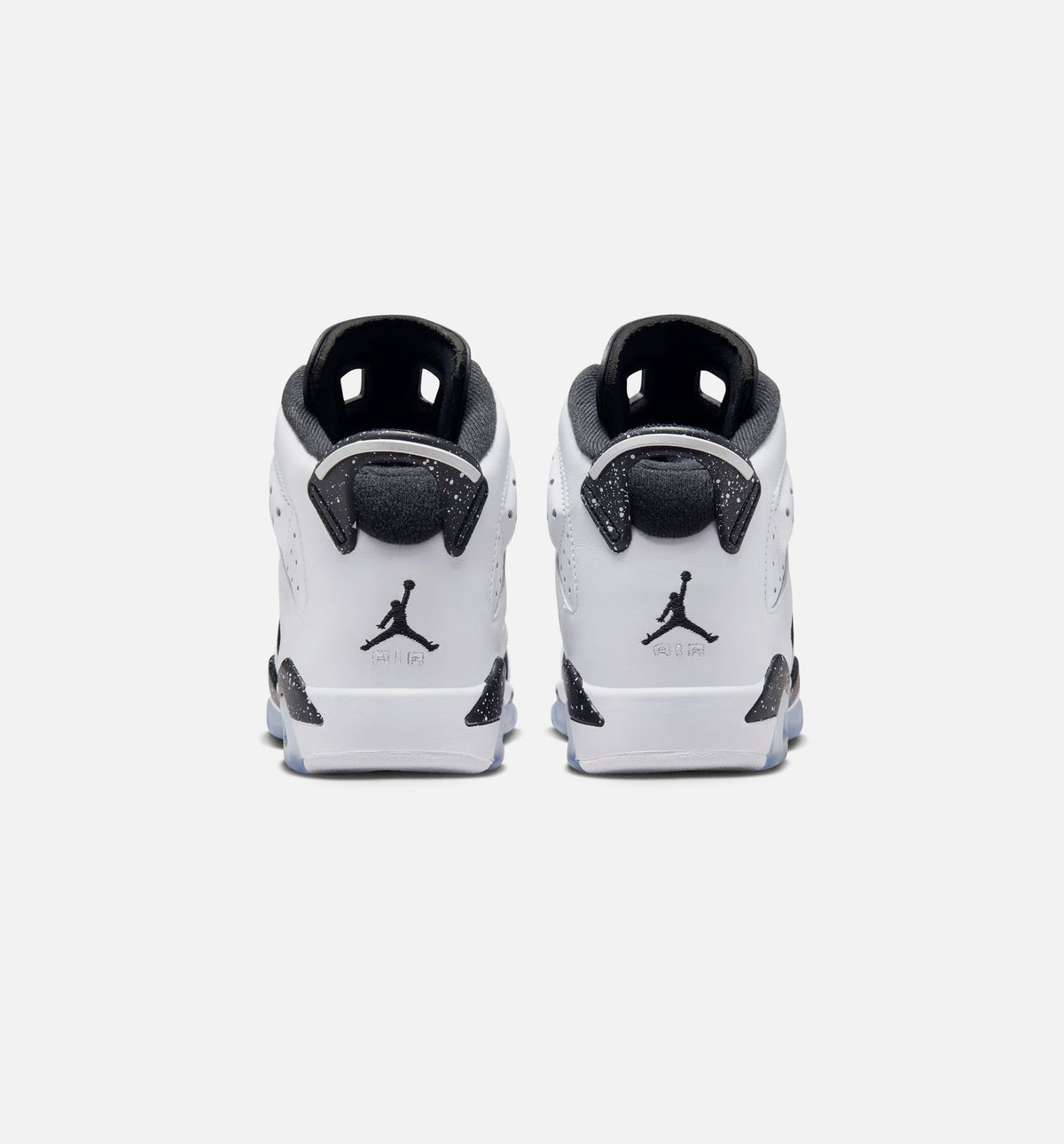 Air Jordan 6 Retro 黑白大童款休闲鞋 - 黑/白