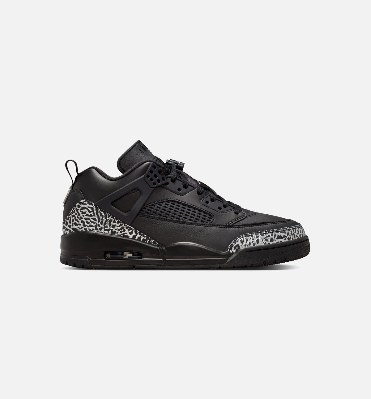 Spizike Low 男款篹球鞋 - 黑/黑/金属银