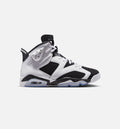 Air Jordan 6 Retro 黑白男款休闲鞋 - 黑/白
