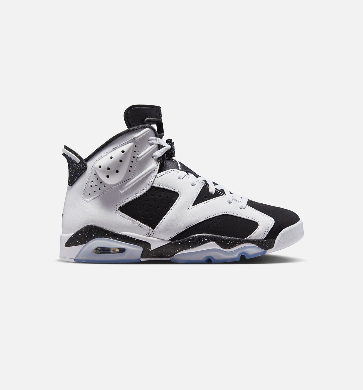 Air Jordan 6 Retro 黑白男款休闲鞋 - 黑/白