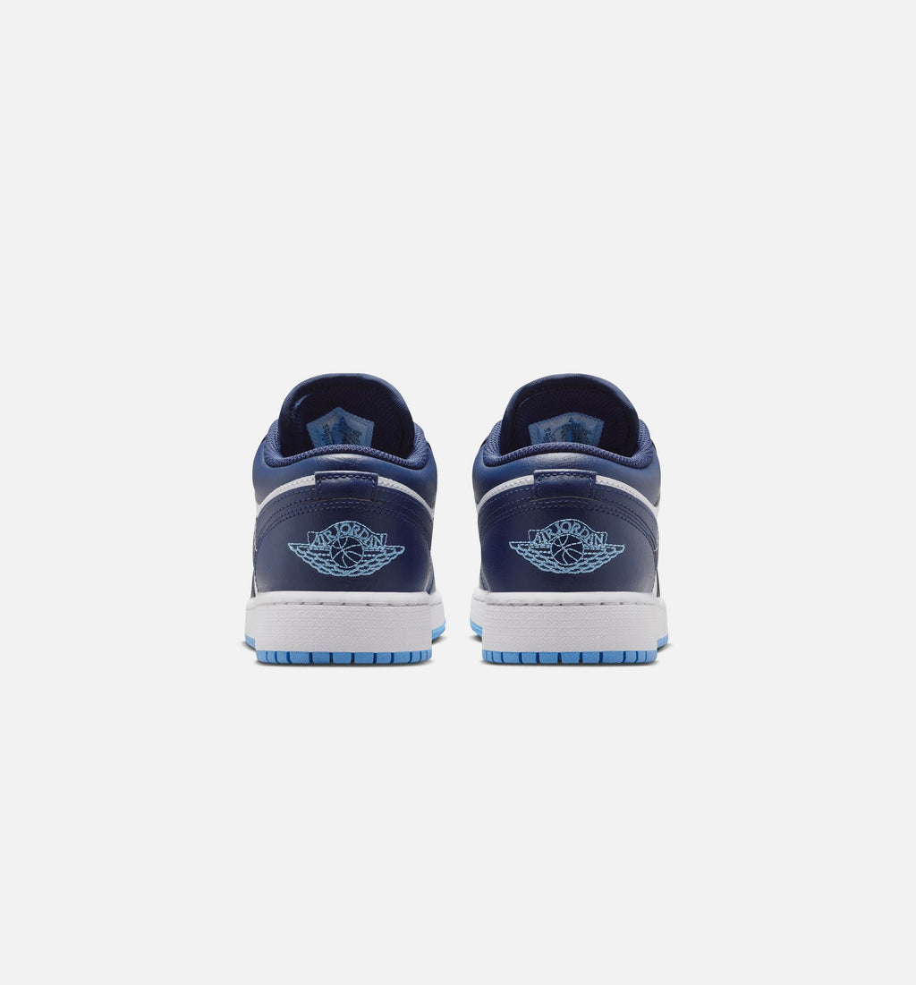 Air Jordan 1 Low 大童款休闲鞋 - 深海军蓝/大学蓝/白