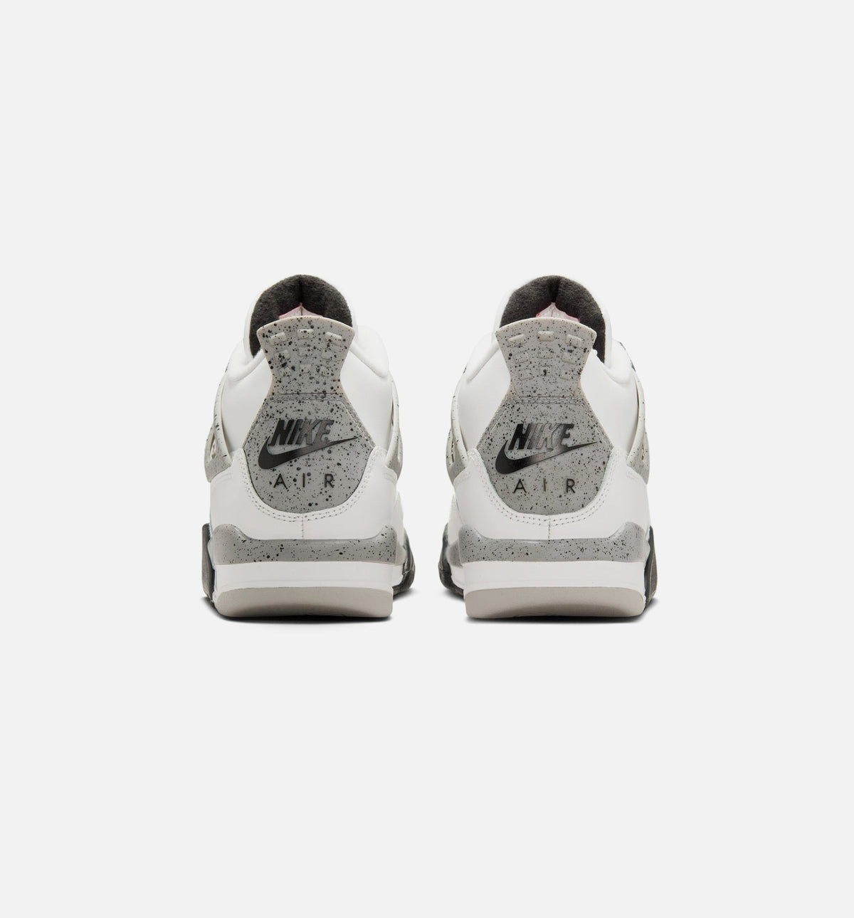 Air Jordan 4 Retro 白水泥大童款休闲鞋 - 峰川白/火红/水泥灰/黑