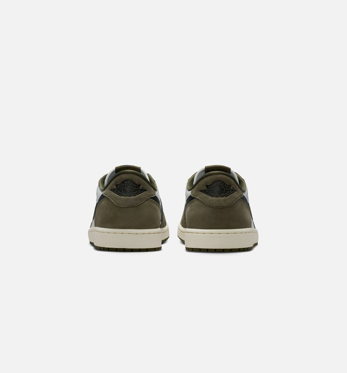 Air Jordan 1 Low OG 男款休闲鞋 - 中橄榄/黑/峰白/帆白