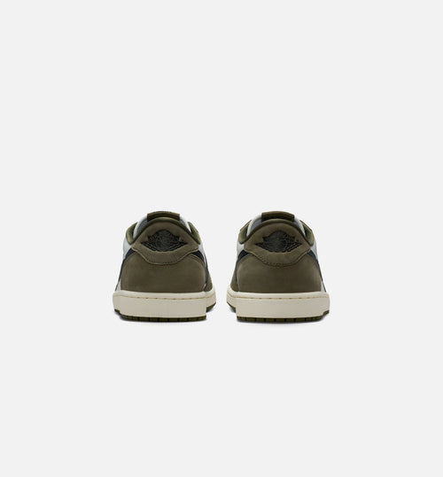 Air Jordan 1 Low OG 男款休闲鞋 - 中橄榄/黑/峰白/帆白
