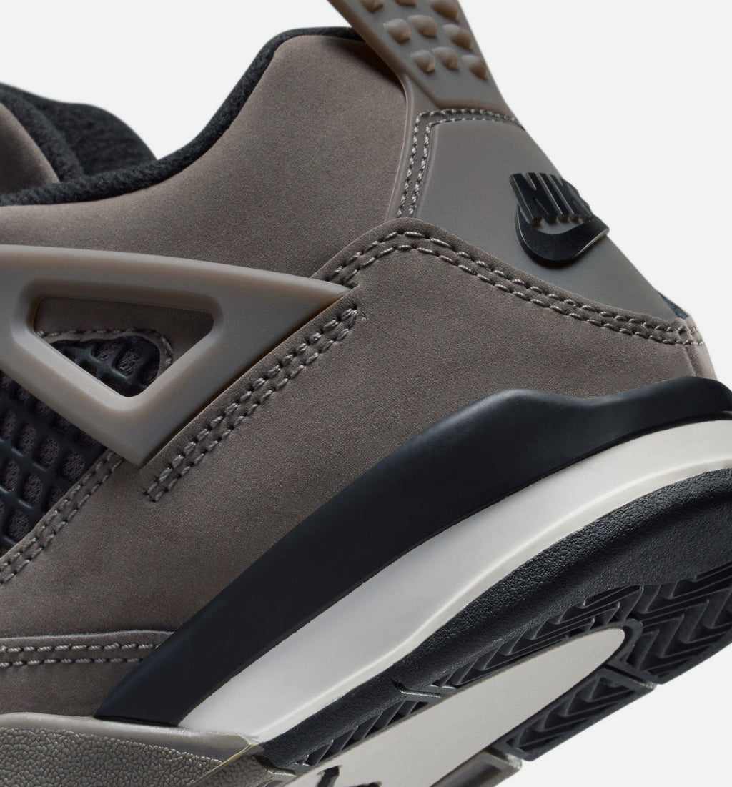 Air Jordan 4 Retro 洞石与黑学前款休闲鞋 - 洞石/黑/月亮粒子