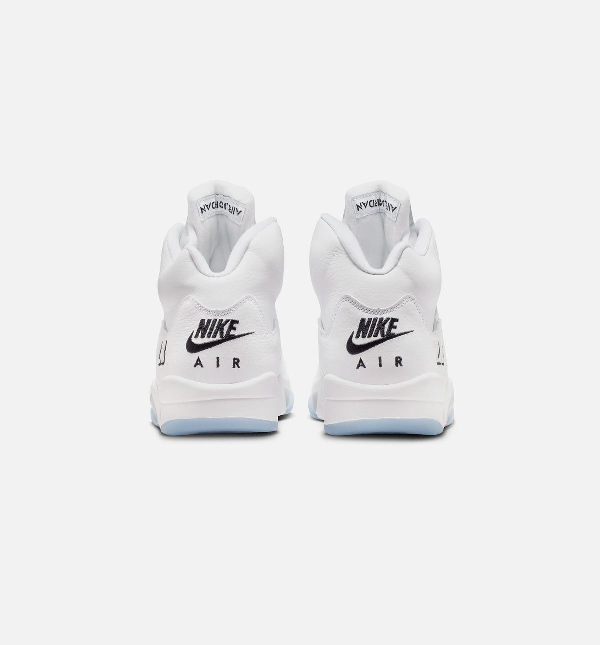 Air Jordan 5 Retro OG 白色金属男款休闲鞋 - 白/金属银/黑