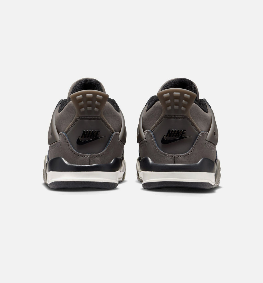 Air Jordan 4 Retro 洞石与黑婴幼儿款休闲鞋 - 洞石/黑/月亮粒子