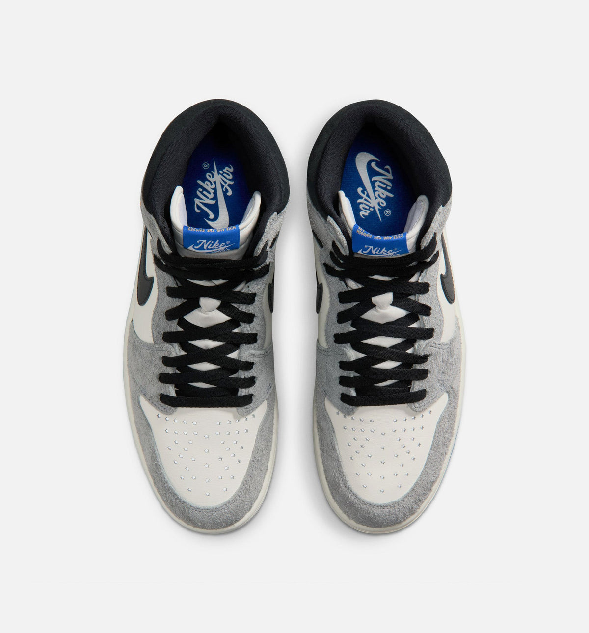 Air Jordan 1 Retro High OG 酷灰男款休闲鞋 - 酷灰/黑/帆白/皇家蓝/白