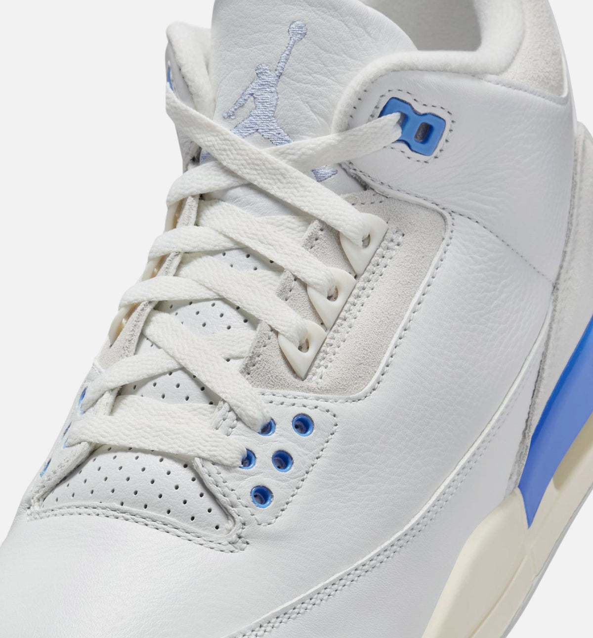 Air Jordan 3 Retro 幸运短裤男款休闲鞋 - 峰白/氢蓝/传奇蓝