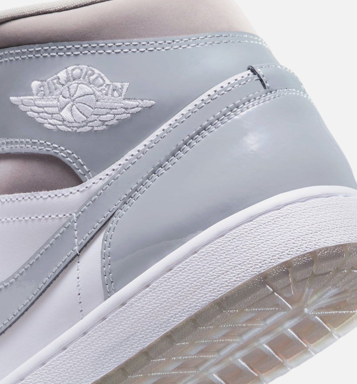 Air Jordan 1 Mid SE 冷灰男款休闲鞋 - 冷灰/中灰