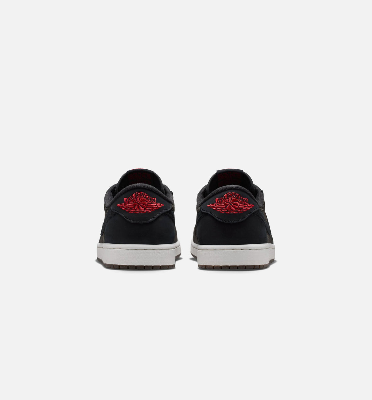 Air Jordan 1 Retro Low OG 激光黑红男款休闲鞋 - 黑/大学红/峰白