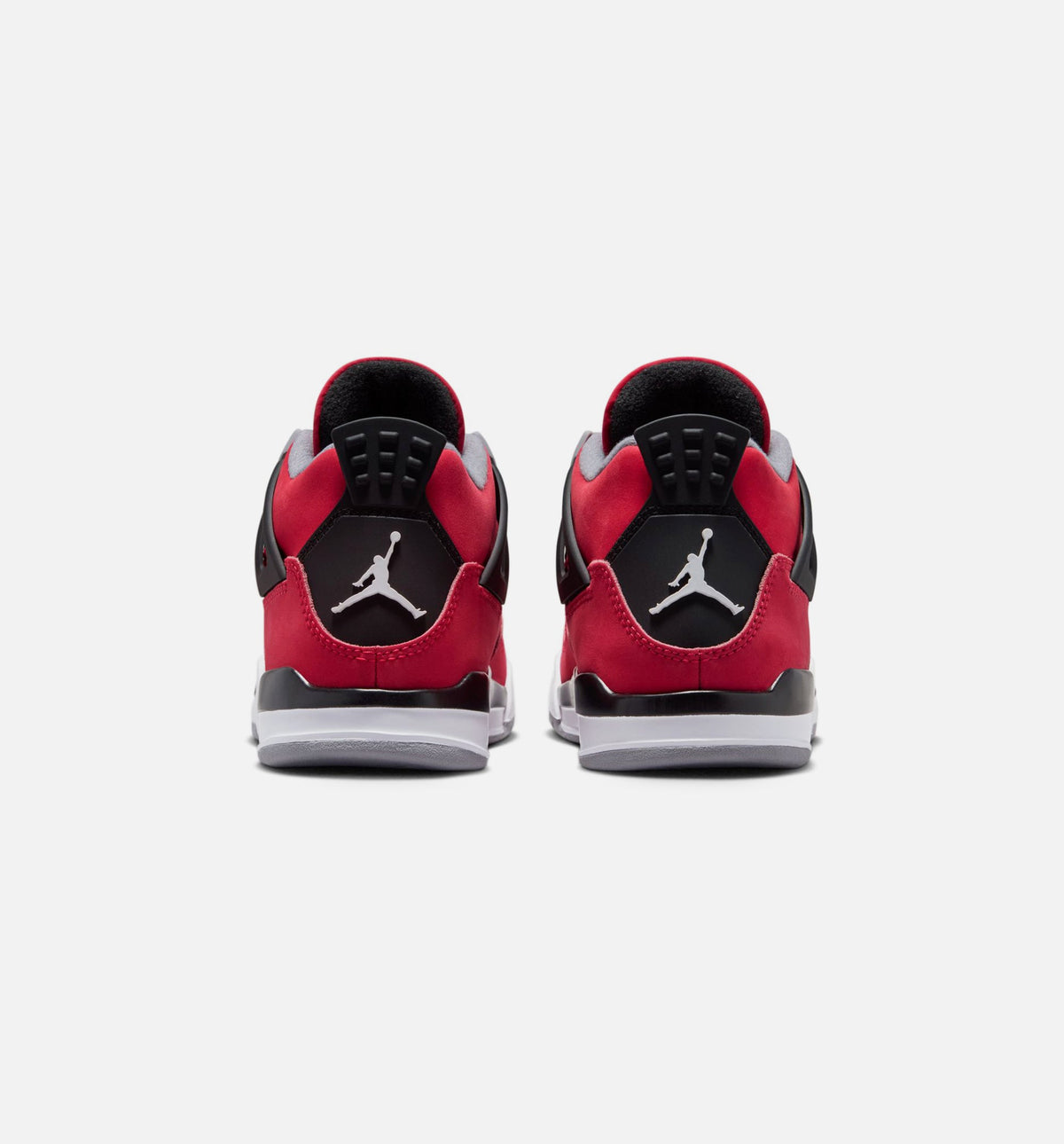 Air Jordan 4 Retro 公牛勇士学前款休闲鞋 - 火红/白/黑/水泥灰