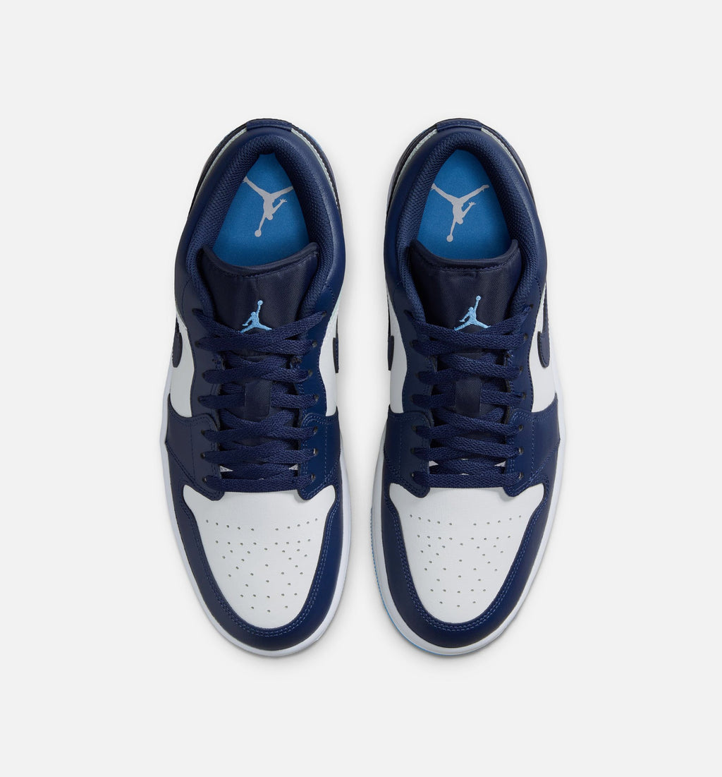 Air Jordan 1 Low 男款休闲鞋 - 深海军蓝/大学蓝/白
