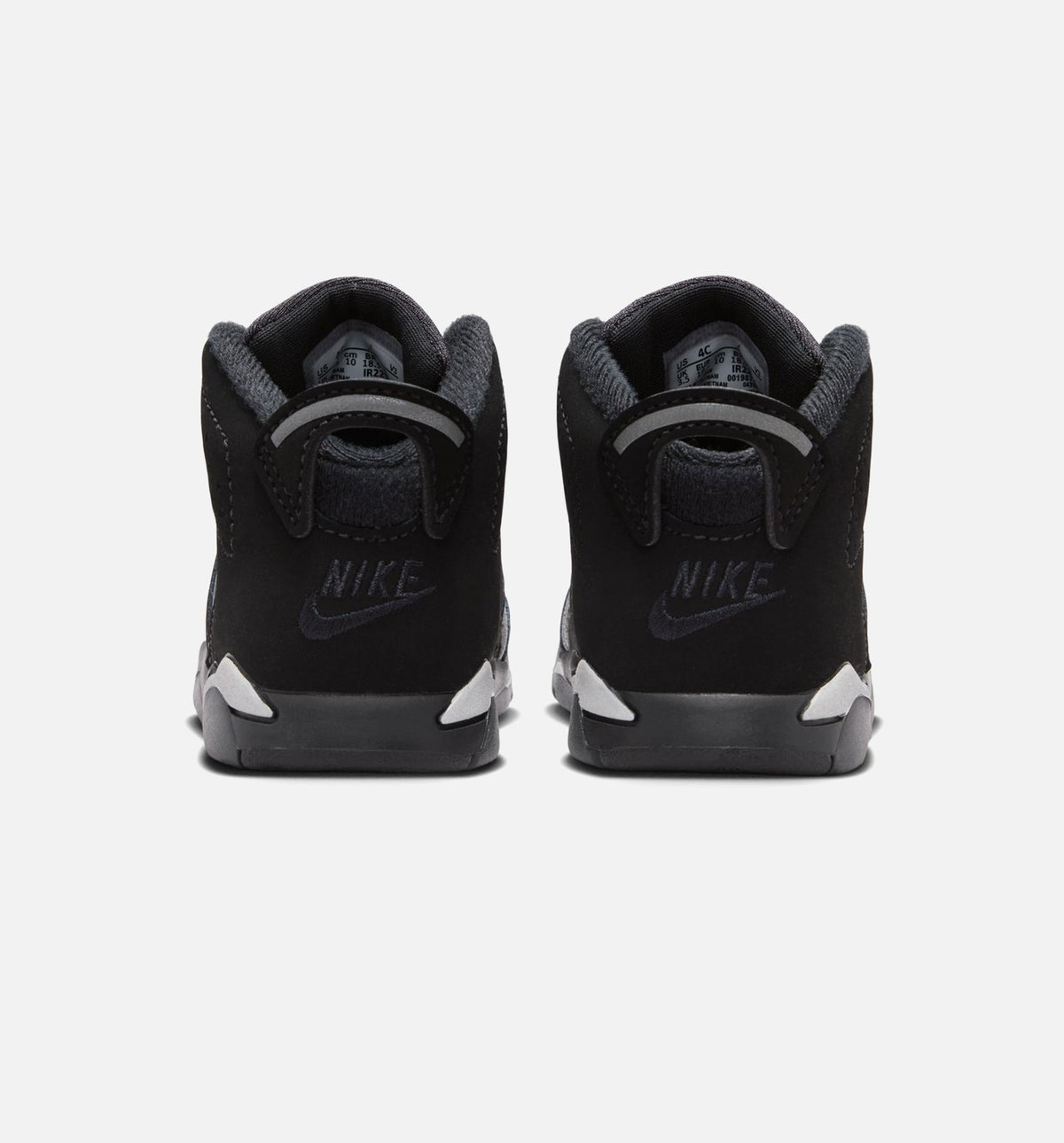 Air Jordan 6 毕业礼服婴幼儿款休闲鞋 - 黑/反光银/黑
