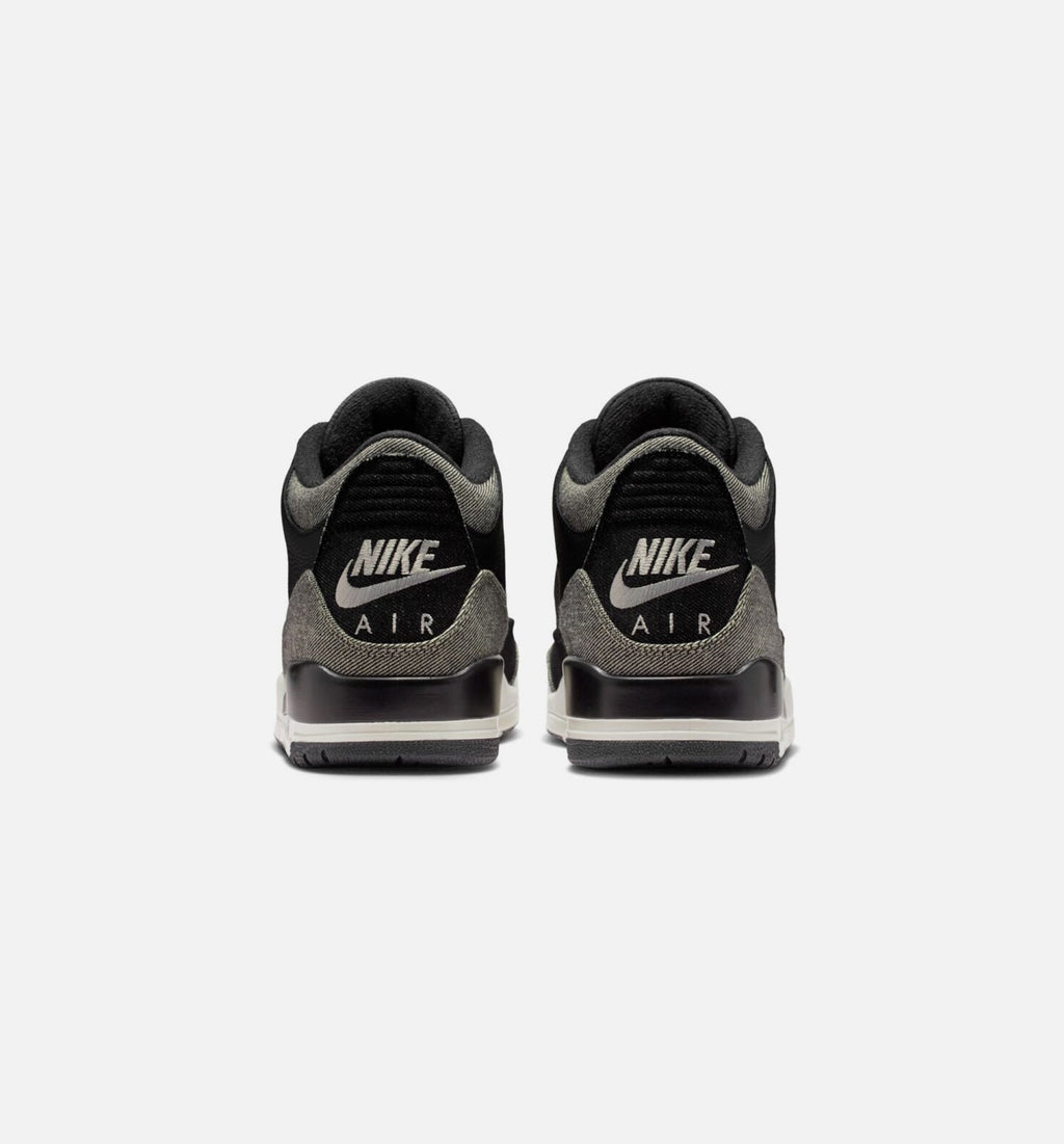 Air Jordan 3 x Levi's 黑白男款休闲鞋 - 牛仕4/黑/体操红
