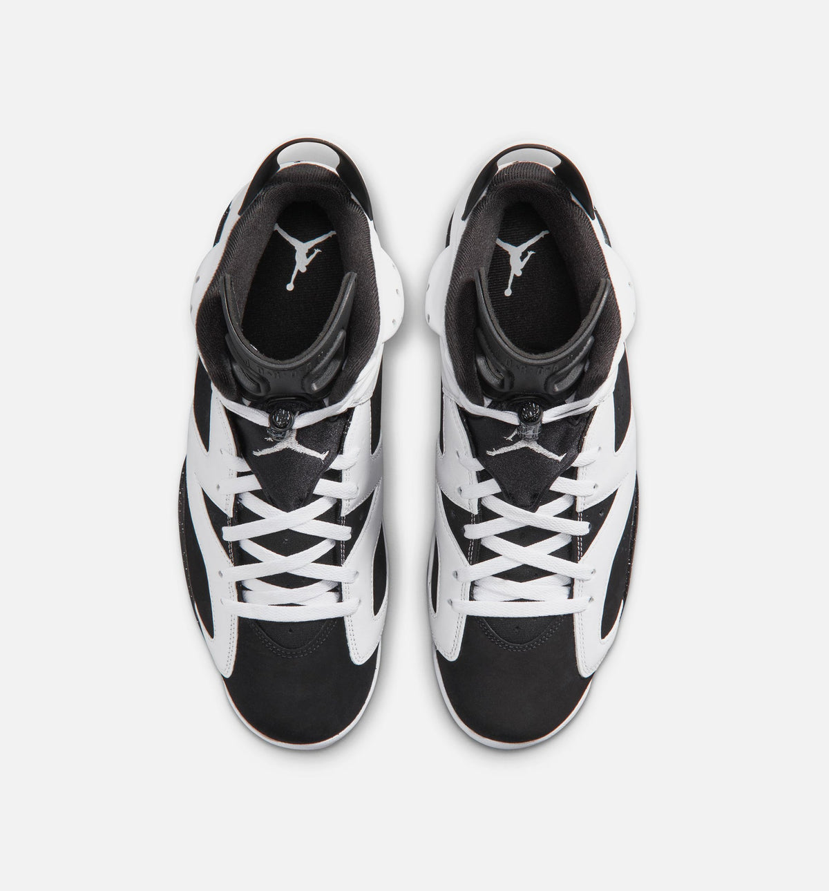 Air Jordan 6 Retro 黑白男款休闲鞋 - 黑/白