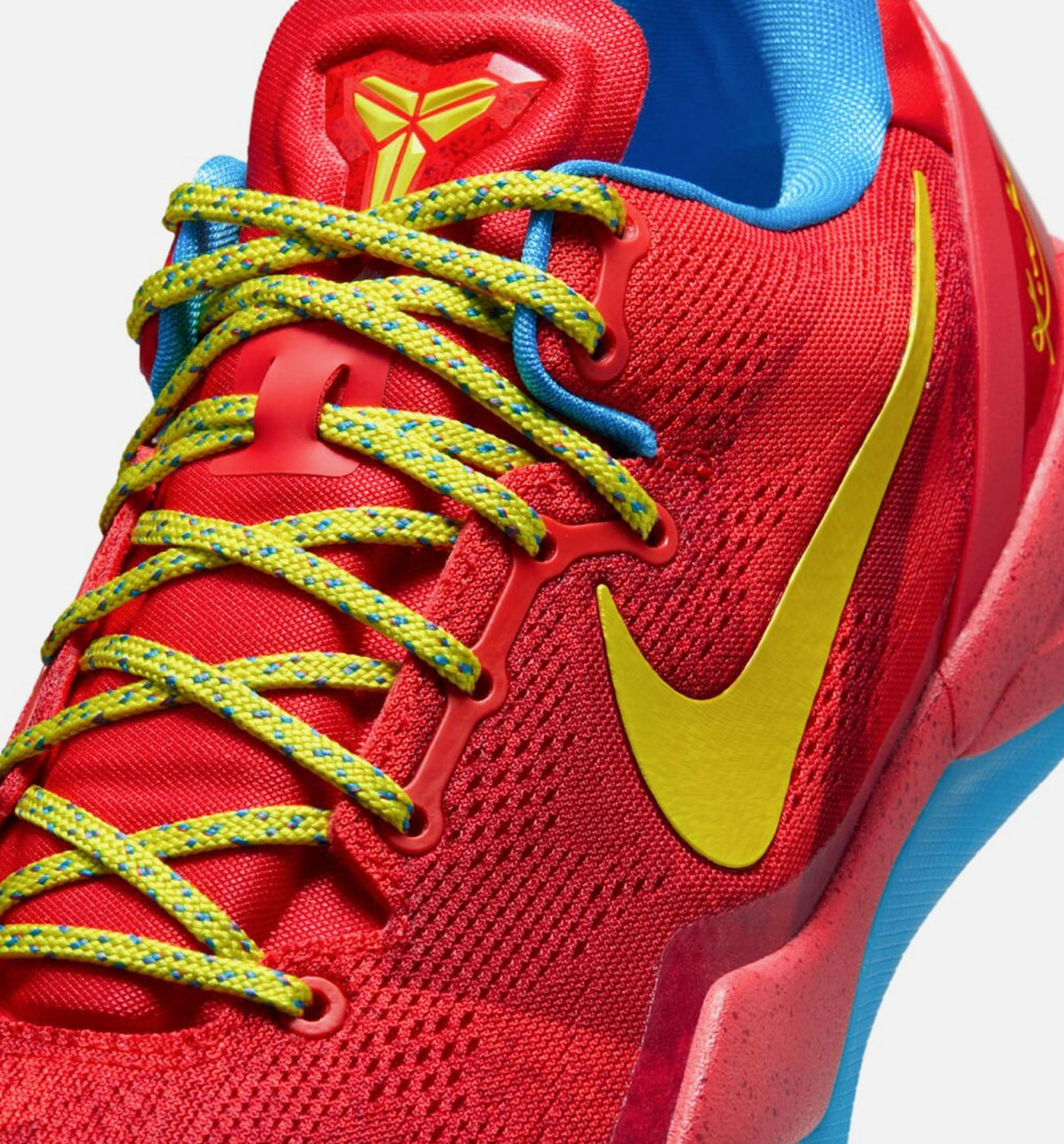 Kobe VIII Protro 马年男款休闲鞋 - 淡纯红/鲜艳蓝/亮橙黄