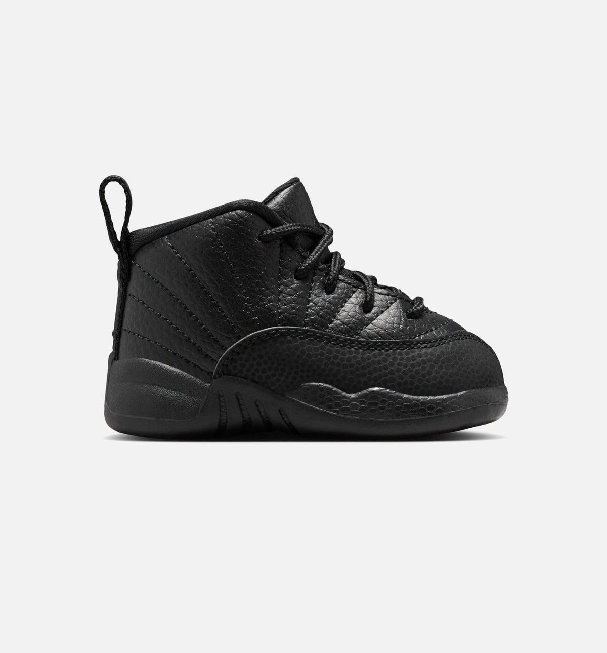 Air Jordan 12 Retro Bloodline 婴幼儿款休闲鞋 - 黑/学院红