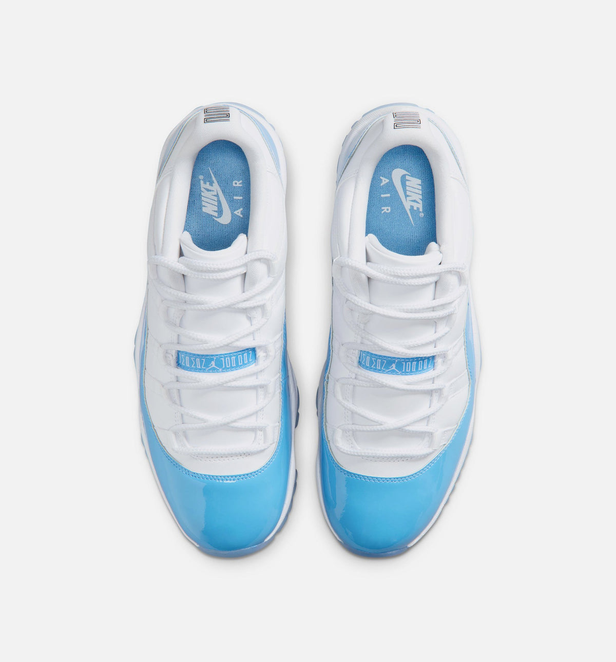 Air Jordan 11 Retro Low 大学蓝男款休闲鞋 - 白/大学蓝/黑